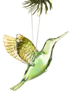 Green Hummingbird Ornament