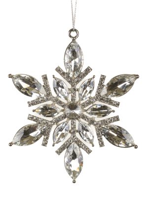 Silver Snowflake Ornament