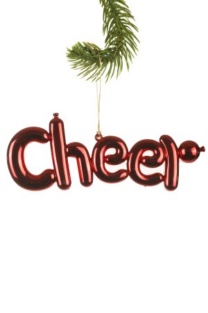 Red "Cheer" Ornament