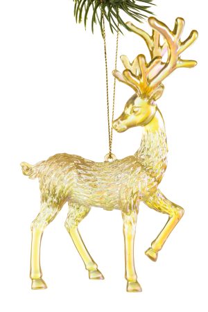 Yellow Deer Ornament