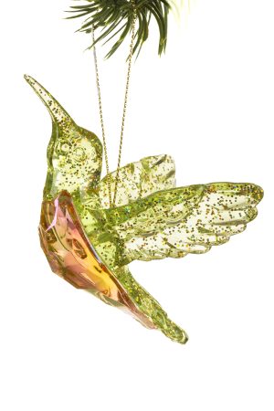 Green Hummingbird Ornament