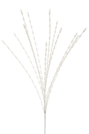 Clear Beaded Tree Pick With Poseable Stem