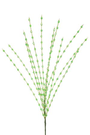 Green Beaded Tree Pick With Poseable Stem