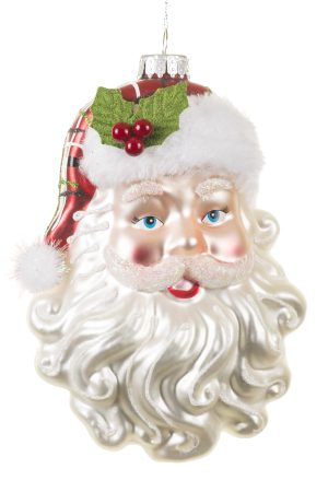 White Santa Claus Ornament