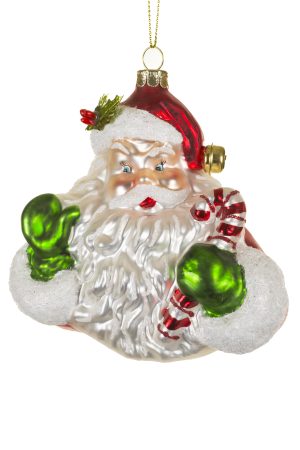 White Santa Claus  Ornament
