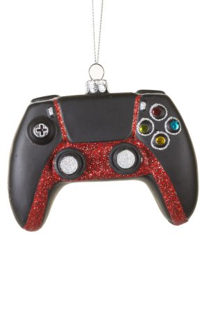 Black Game Controller  Ornament