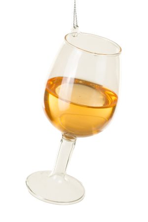 Clear Wine Glass Ornament