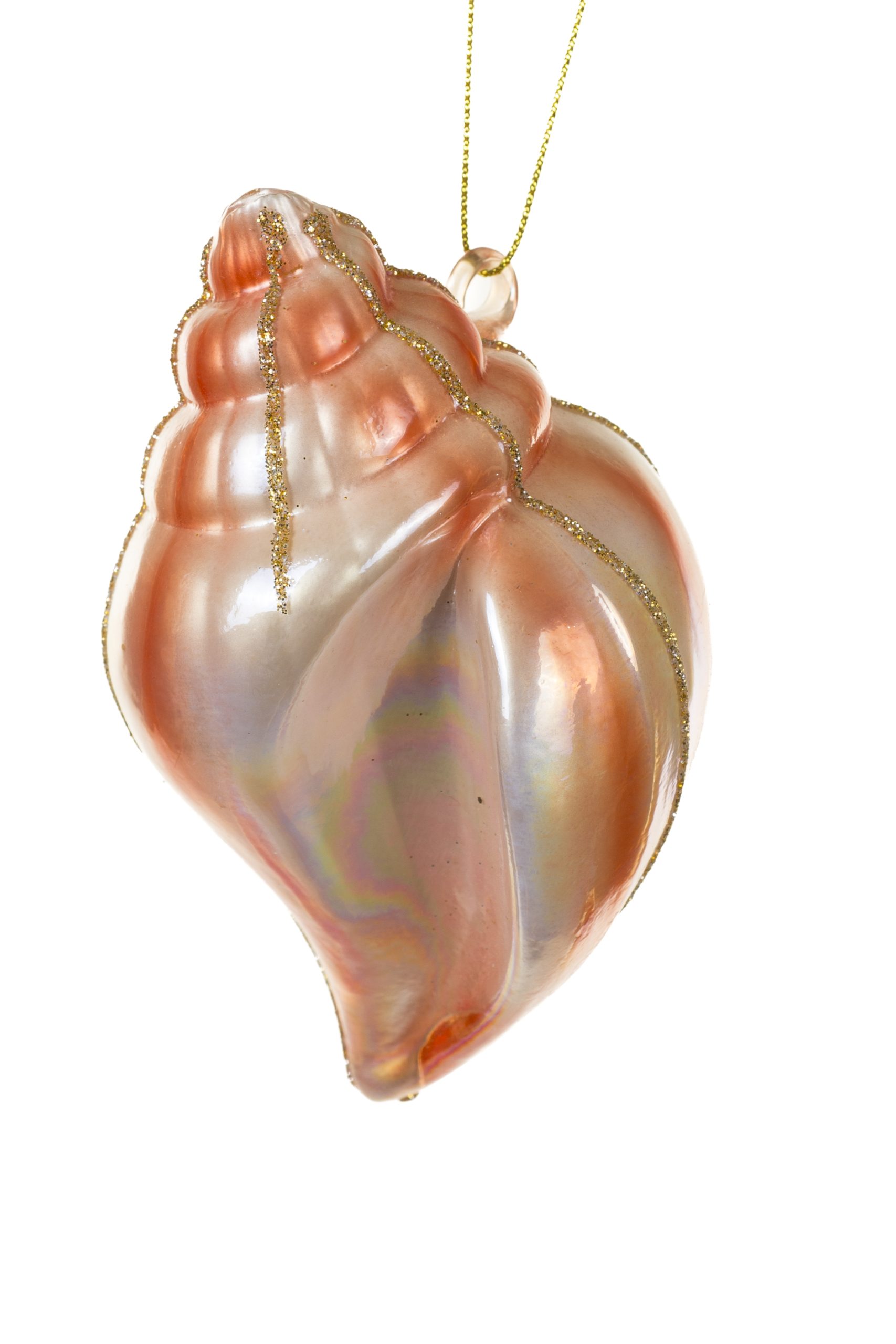 Red-Orange Conch Ornament - Image 2