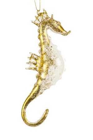 Clear Sea Horse Ornament