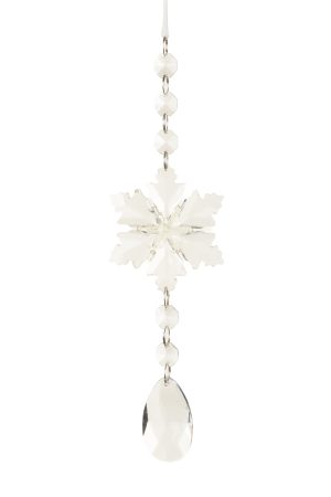 Hanging Clear Snowflake Pendant Ornament
