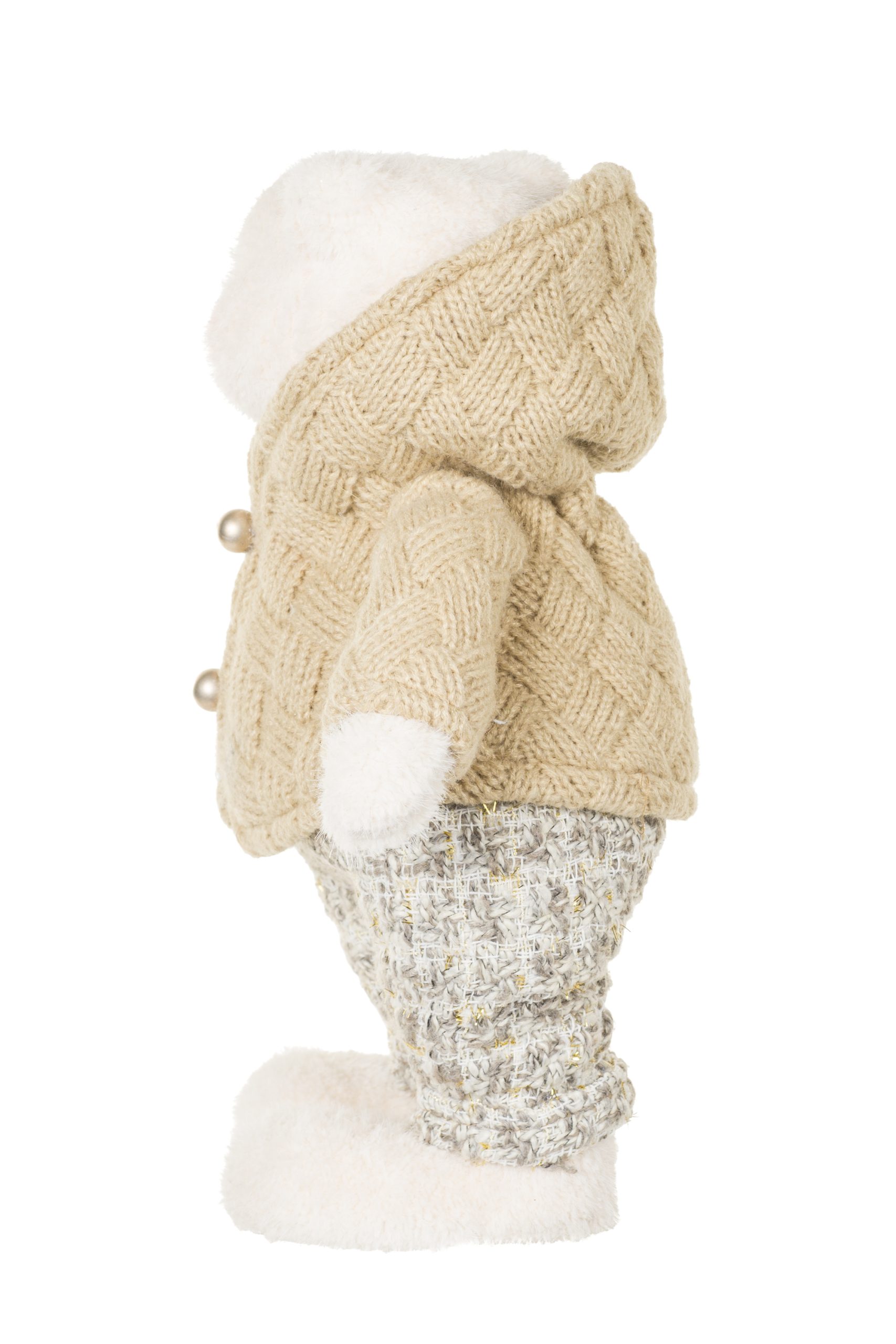 Beige Polar Bear Boy Wearing Sweater - Image 3