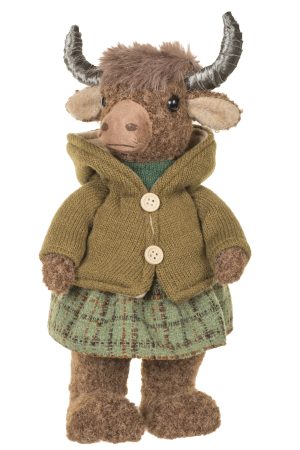 Forest Green Cosy Bison Wearing Sweater