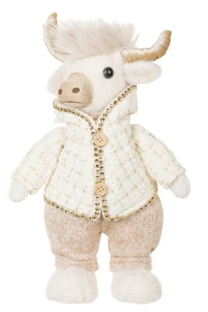 Blue-Gray Bison Boy Wearing Sweater