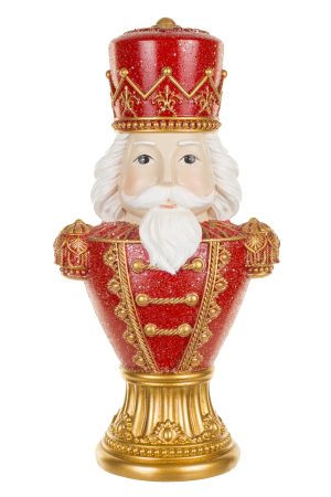 Red Nutcracker General Table-Topper On Ornamental Stand