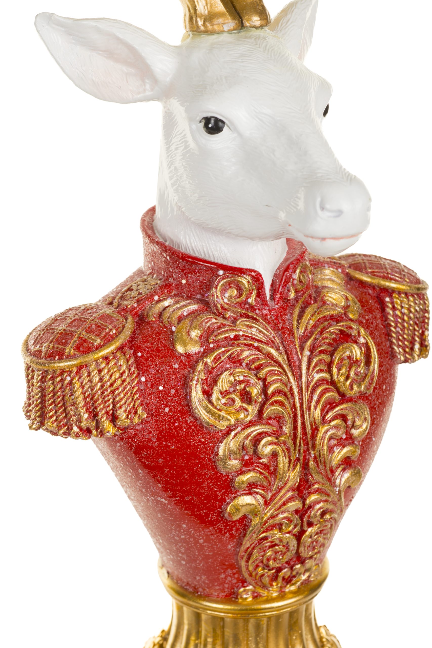 Red Reindeer General Table-Topper With Golden Antlers - Image 6