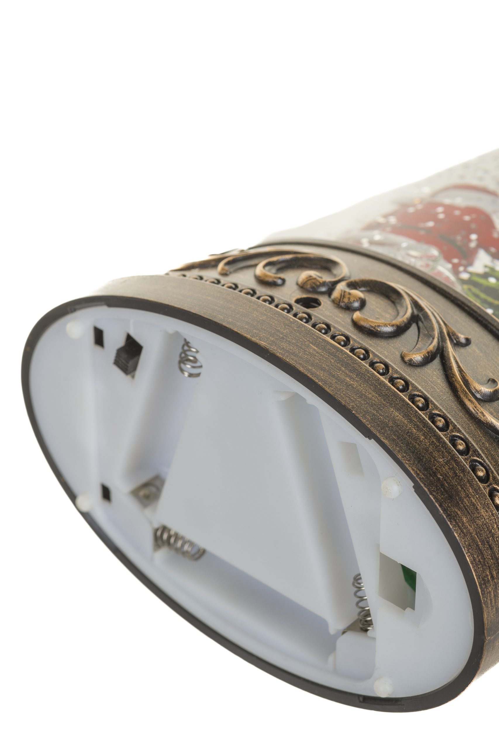 Musical Antique Brown Lantern Snow Globe with Papa and Baby Snowman With Papa And Baby Snowman - Image 7