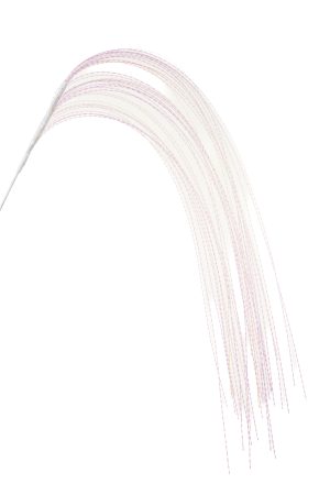 White Tassled Streamers Tree Pick