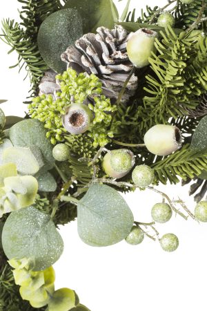Hangable Green Balsam Fir Wreath  With Olives