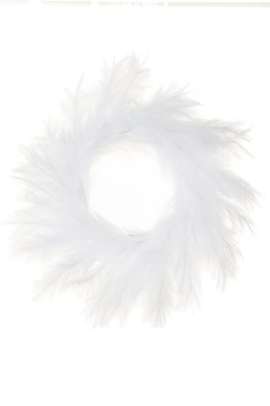 White Pampas Grass  Wreath