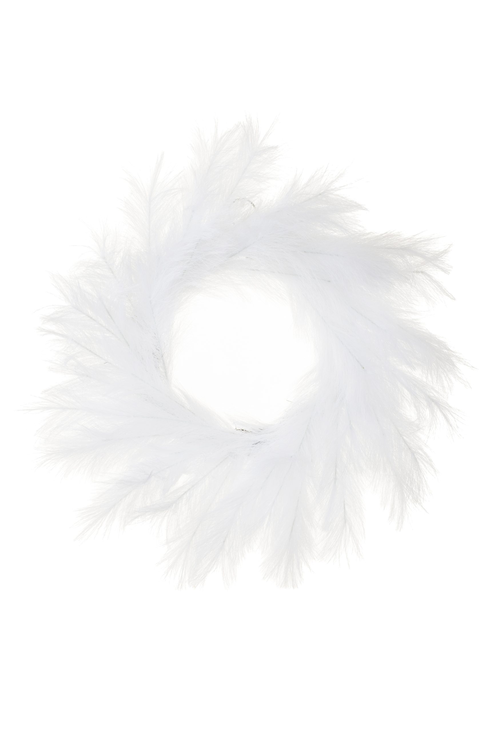 White Pampas Grass Wreath - Image 2