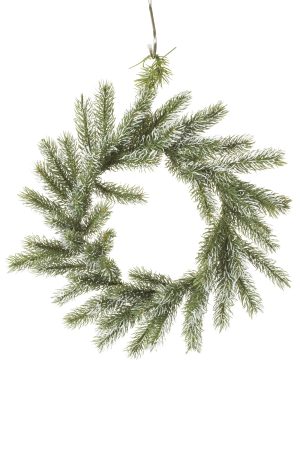 Hangable Green Balsam Fir Candle Wreath