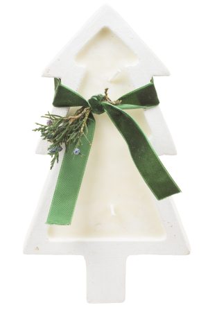 Small White Cranberry Pomegranate Tree Candle