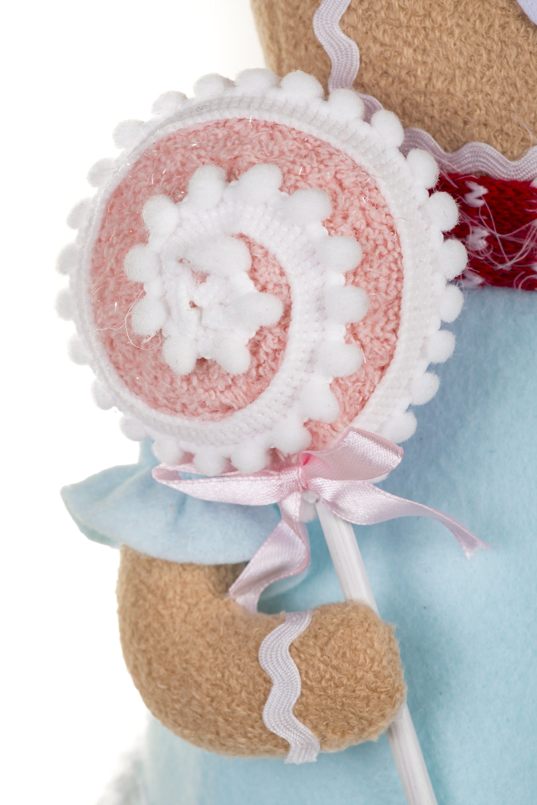 Bobbling Pastel Blue Gingerbread With Lollypop - Image 6