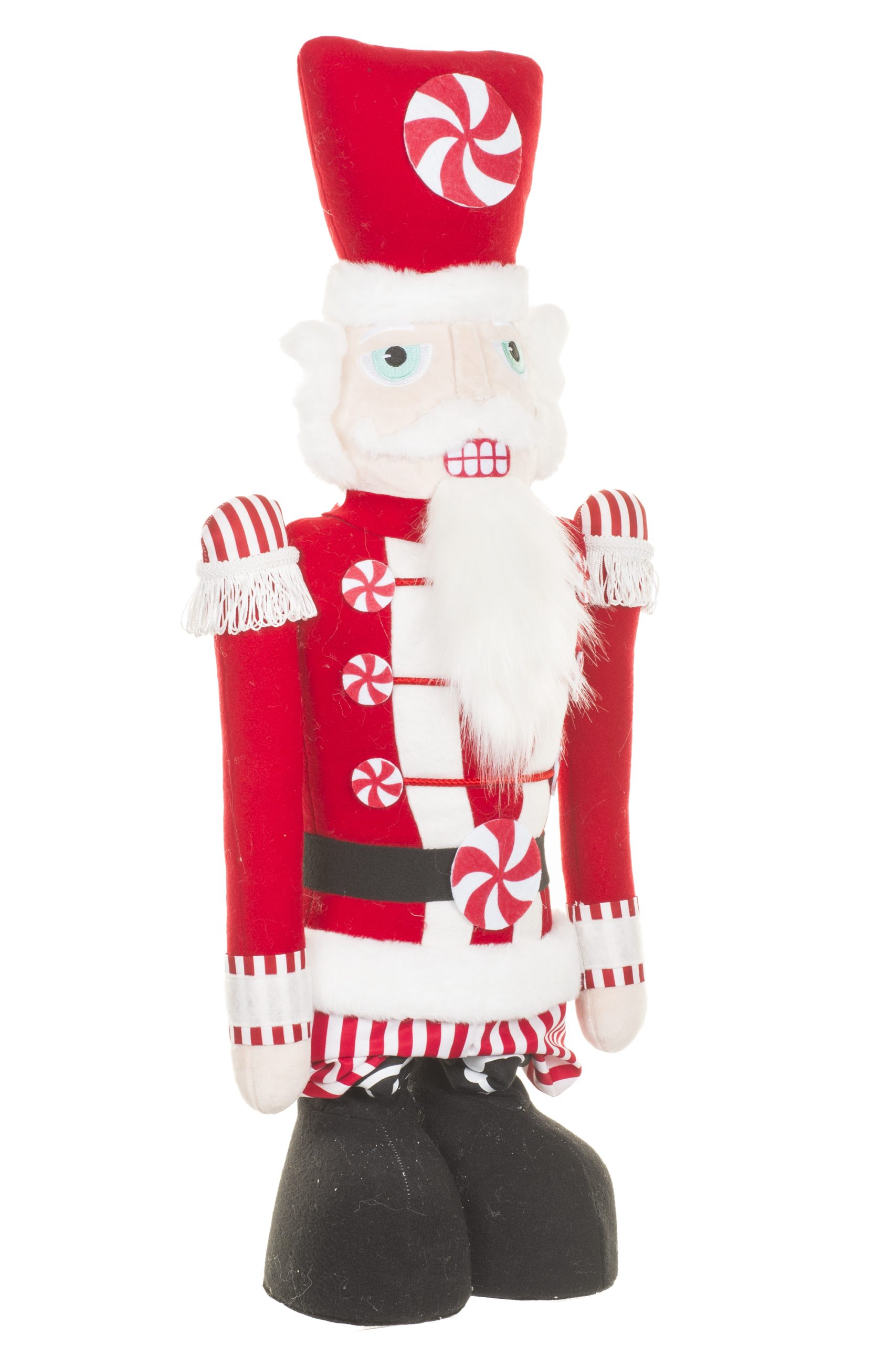 Extendable Red Nutcracker With Peppermints - Image 4