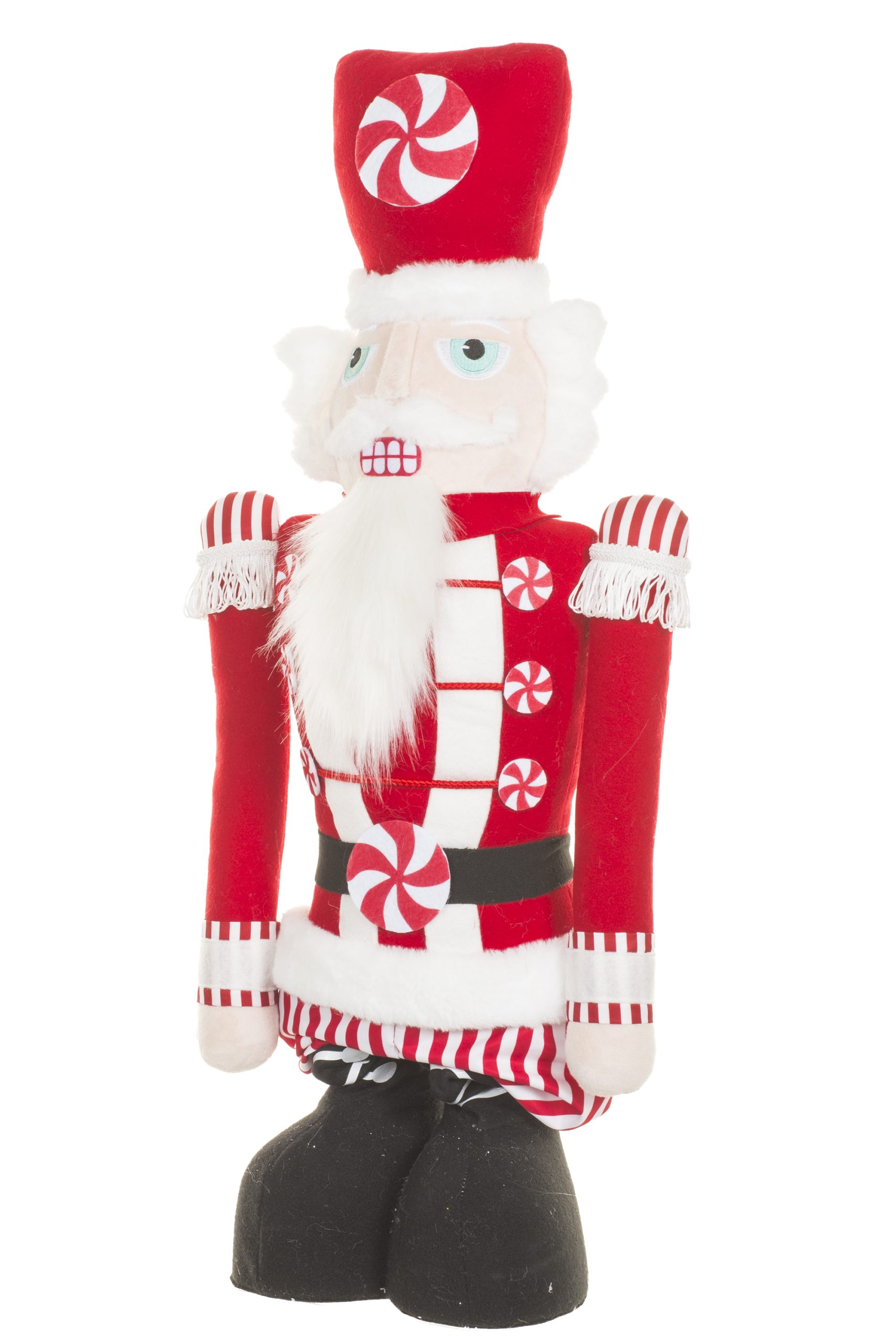 Extendable Red Nutcracker With Peppermints - Image 5