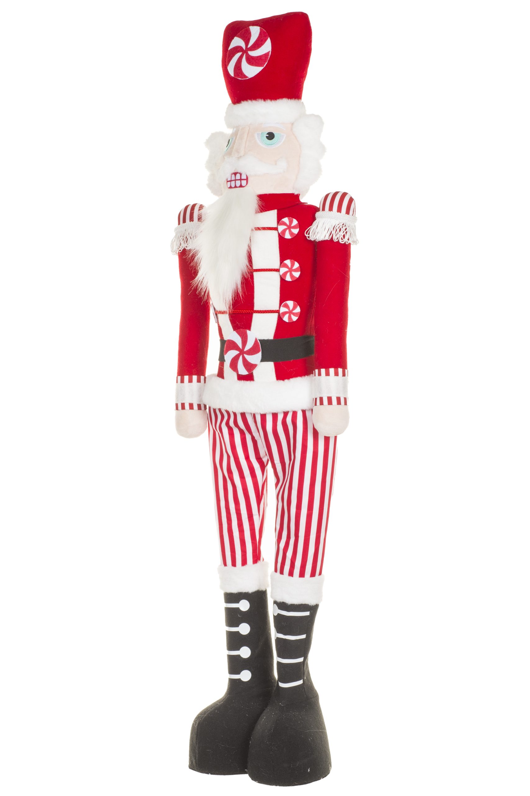 Extendable Red Nutcracker With Peppermints - Image 6