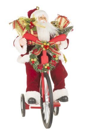 Red Santa With Tricycle