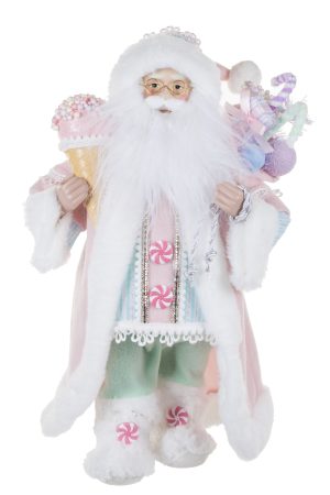 Pastel Pink Santa With Ice Cream