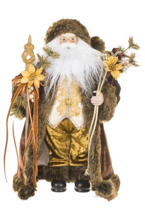 Chestnut Santa With Gold Accents