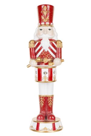 Table-top Red LED Nutcracker With Drums