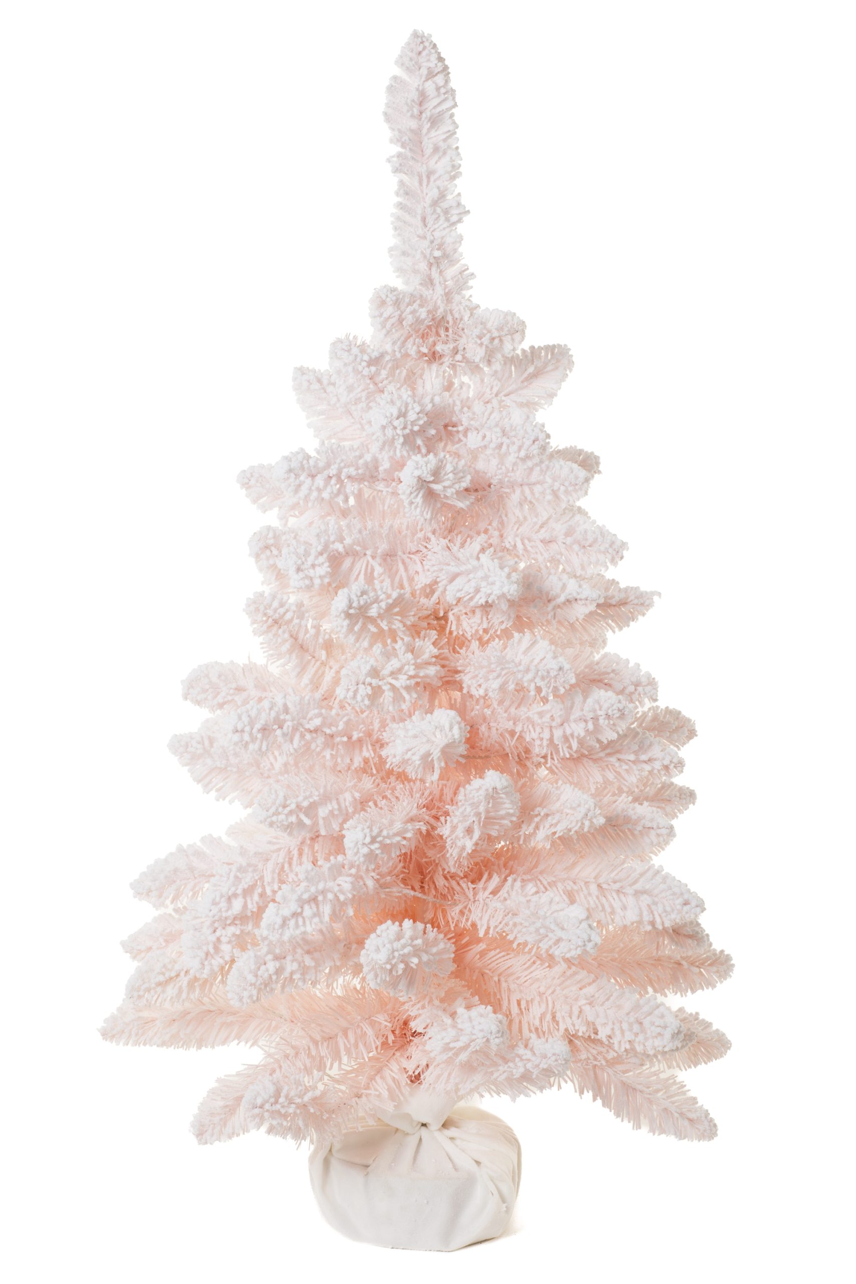 Pastel Pink Caanan Fir LED Tree With Poseable Branches