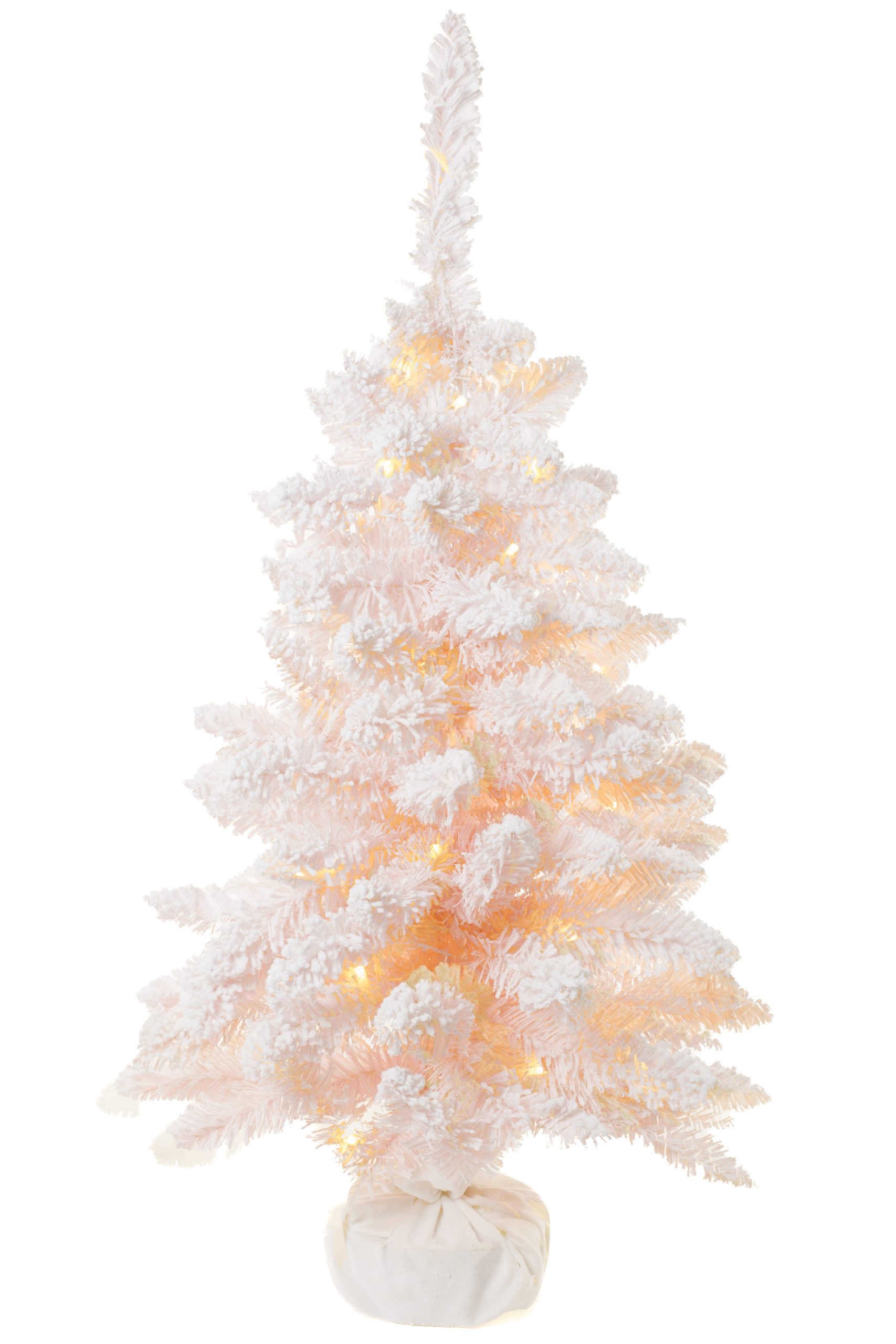 Pastel Pink Caanan Fir LED Tree With Poseable Branches - Image 2