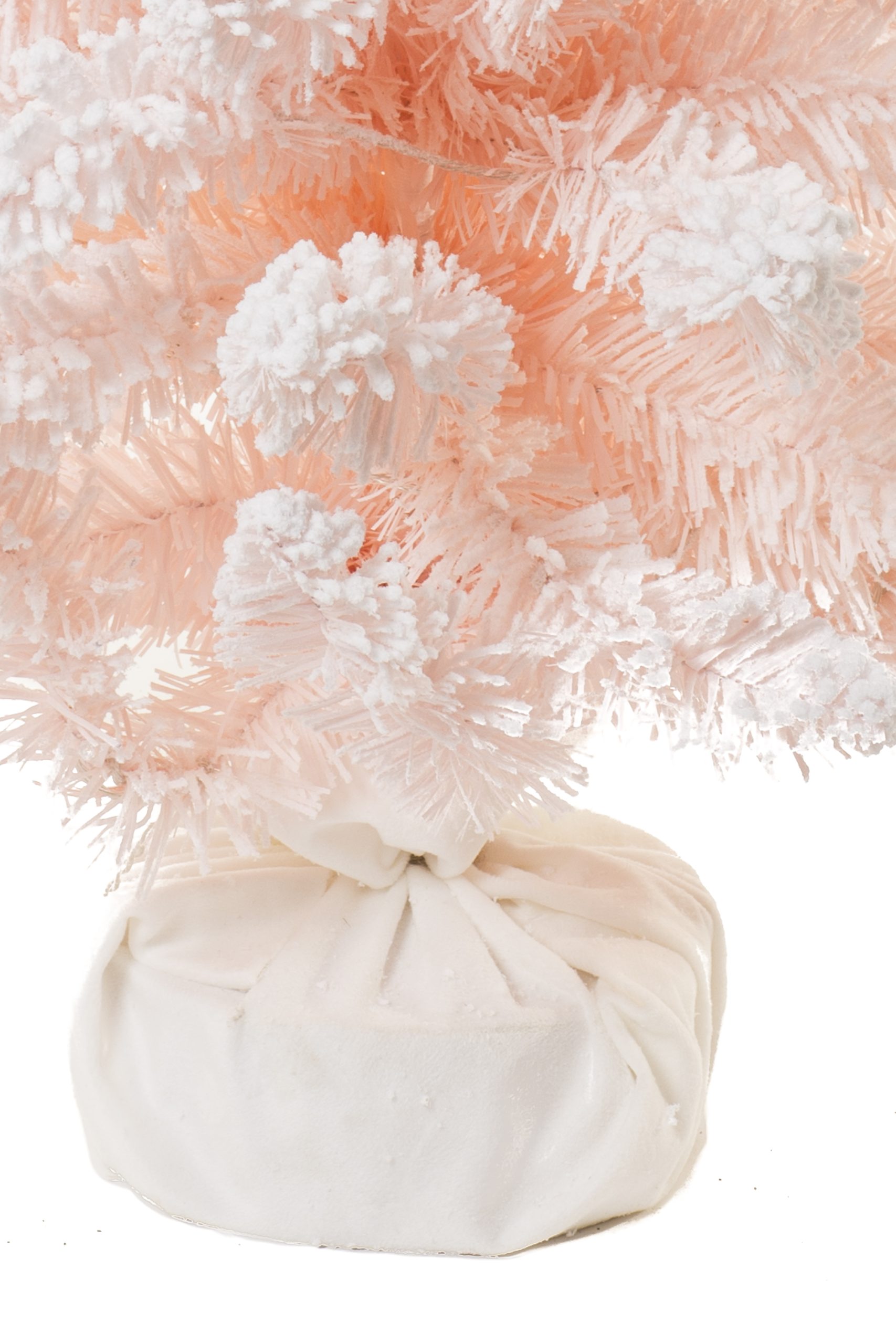 Pastel Pink Caanan Fir LED Tree With Poseable Branches - Image 3