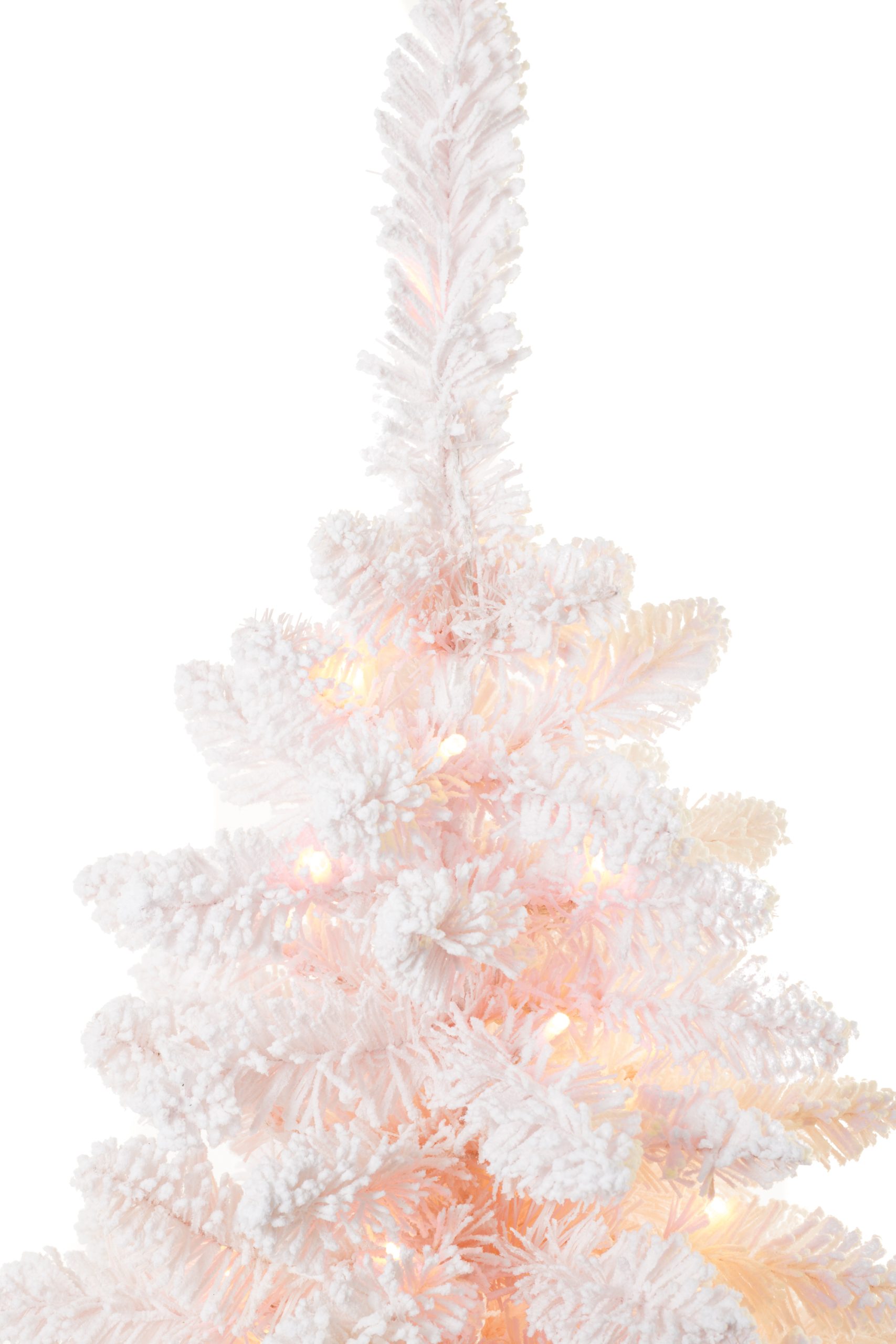 Pastel Pink Caanan Fir LED Tree With Poseable Branches - Image 4