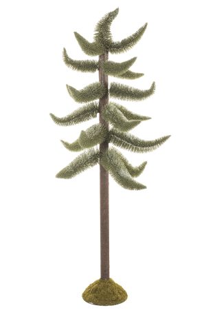 Small Green Whimsical Christmas Tree Christmas Tree With Light Snow Glitter Accents